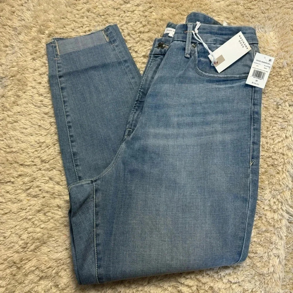 Good American women’s good legs raw step hem skinny jeans size 20 - Picture 9 of 10